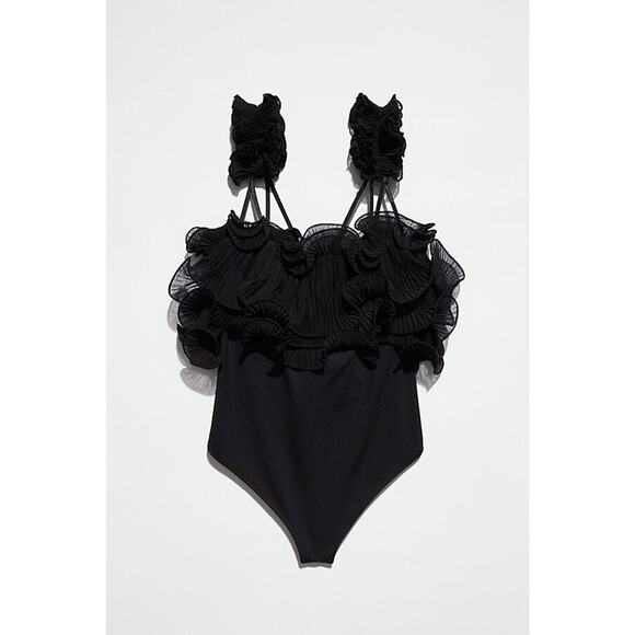 Free People For The Frill Of It Tank Bodysuit - L - Picture 1 of 7